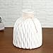 Anding Modern Vase Home Decoration Grid Design White Porcelain Bottle