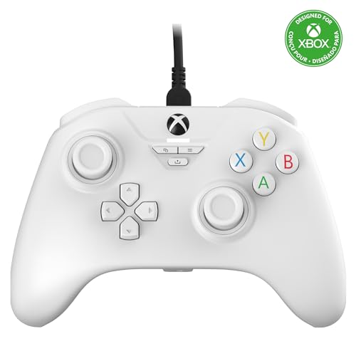 Snakebyte Gamepad Base X weiß - Offiziell lizenzierter, kabelgebundener Xbox Series X|S & PC Controller mit Hall-Effect-Sensoren & Audioanschluss [video game] [Xbox 360]