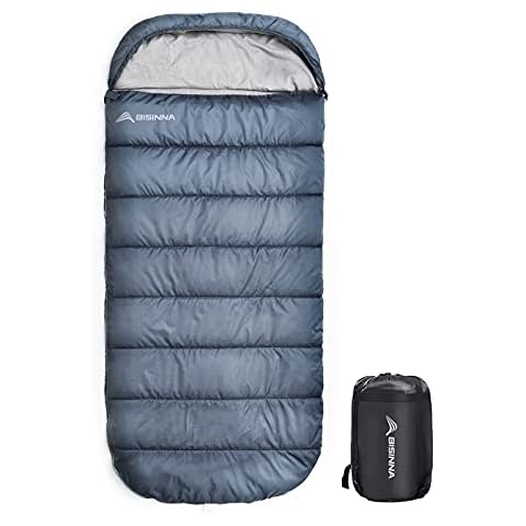 BISINNA XXL Sleeping Bag(90.55"x39.37") for Big and Tall Adults,3-4 Seasons Plus Size Warm and Comfortable Waterproof Lightweight Sleeping Bag Great for Camping Backpacking Hiking Indoor & Outdoor Cover