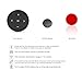 YuYue Electronic Wireless Bluetooth Media Button Remote Selfie Control Car Motorcycle Steering Wheel Music for iPhone or Android with Mount