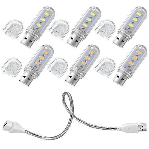 OSALADI 5 Pz Lampada USB portatile Luce USB flessibile Lampada