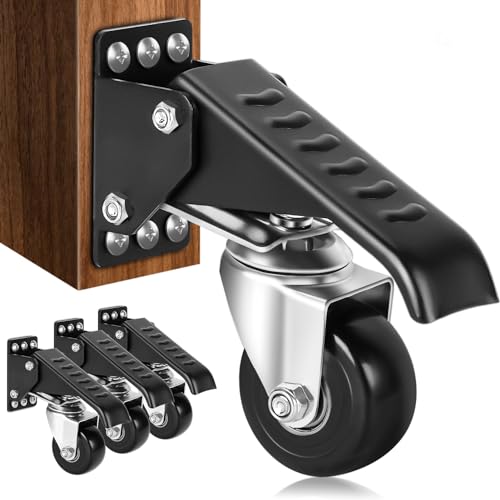SPACECARE Workbench Casters Retractable Casters Kit 900Lbs, ...