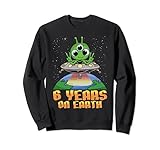 Science Birthday Alien UFO & Earth by NLTS