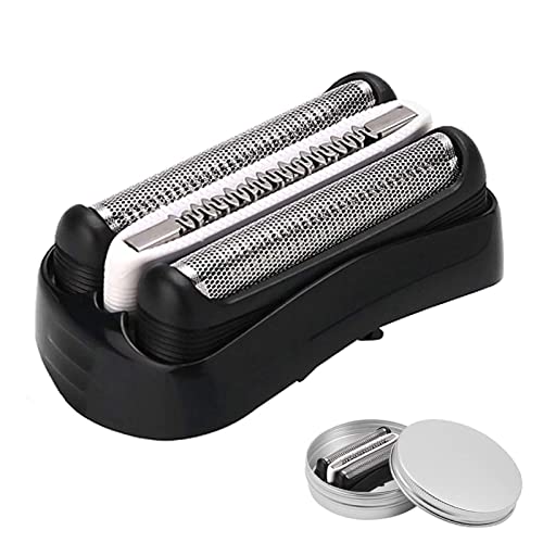 32B Shaver Foil & Cutter Replacement Head Part for Braun, Shaver Razor Blade Cassette Head Compatible with Braun 320 330 340 350CC 370cc-4 390cc-4 3000s 3010s 3040s 3050cc 3070cc