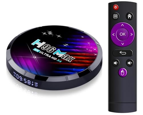 LEFFOT Android 11 TV Box, X4 4K Ultra HD Streaming Device for TV, 2GB RAM + 16GB ROM, Smart TV Box with HDR10+, 2.4G & 5G Wi-Fi 5, 100M Ethernet, BT 4.0, Amlogic S905X4 64-bit Quad Core ARM Cortex A55