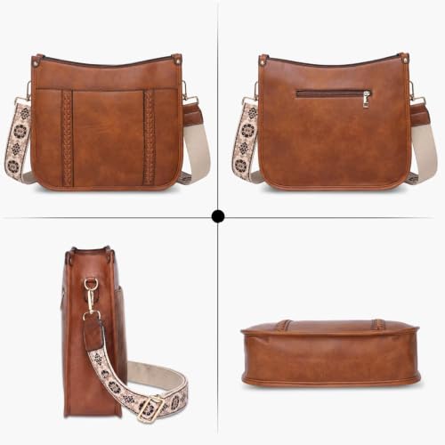 Image of AUYOCO Vegan Leather Crossbody Bags for Women Purse Shoulder Bag
