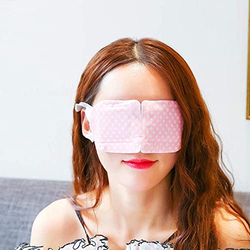 Steam Warm Self Heated Eye Mask,Hot Compress for De-Stress and Revitalize Puffy Eyes and Dry Eye,Lavender Fragrance - 10 Sheets