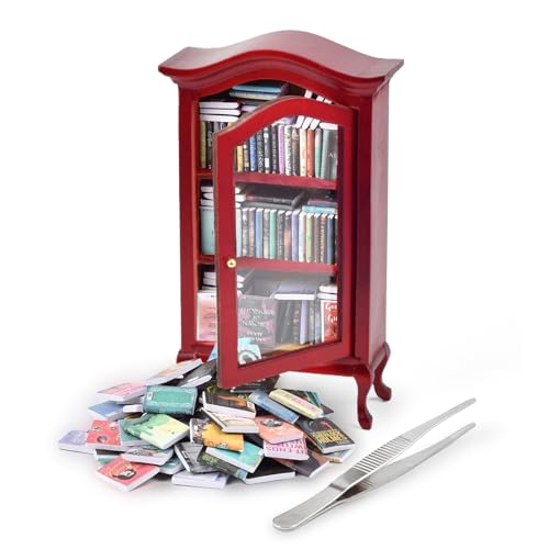 Left Bridge Anxiety Mini Bookshelf with 100+ Books
