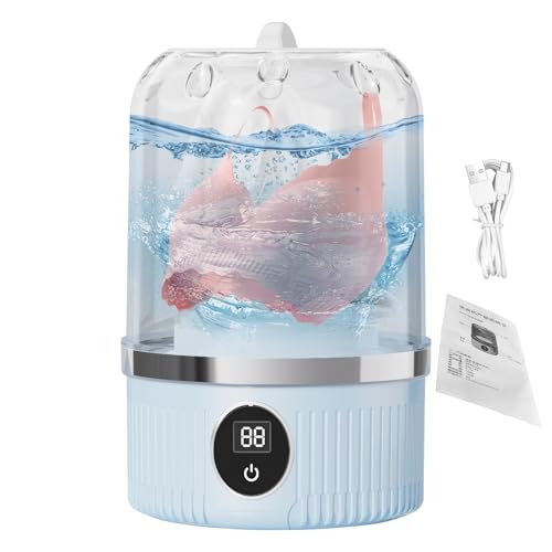 Lavadora portátil, máquina de viaje | Lavadora compacta - 3 programas de lavado, lavado rápido, dispositivo recargable para RV -dormitorio pequeño apartamento casa