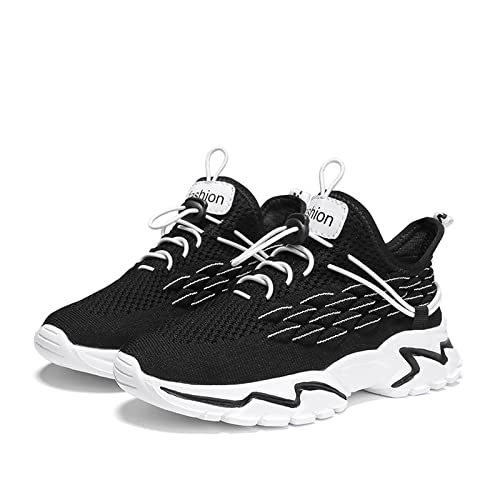 Boys and Girls Black Gym Sneakers Fashion Casual Sports Walking Shoes Breathable Running Sneakers(Toddler/Little Kid/Big Kid)3