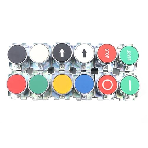 Botón de inicio XB2-BA3311 interruptor cabeza de seta 22mm encendido continuo