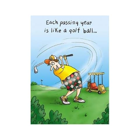The Humour Factory Golf Birthday Card Cover
