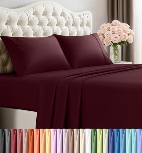 Utopia Bedding Queen Size Sheet Set – 4 Piece Bed Sheets, Soft and...