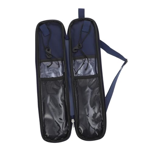 Hemoton 1Pc Premium Drumstick Storage Bag Durable Oxford Cloth Drum Stick Holder with Handle for Drummers Capacity Drumstick Container Dark Blue for Percussion Accessories