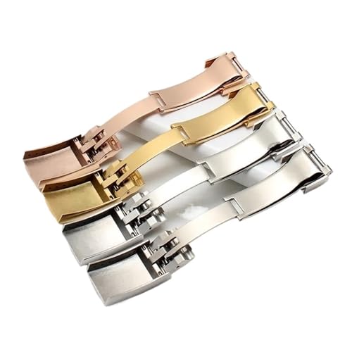 Fermoir de bracelet de montre 16mm boucle ardillon acier solide
