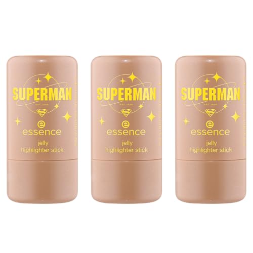 essence jelly highlighter stick, Nr. 02, kühlend, strahlend, strahlend frisch, schimmernd, vegan, ölfrei, ohne Parabene, ohne Mikroplastikpartikel, 3er Pack (3x9.5g)