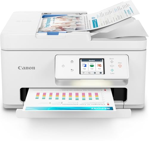Canon PIXMA TR7820 – Wireless Home All-in-One Printer, White