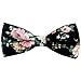 Mantieqingway Men's Cotton Floral Bow Tie 069