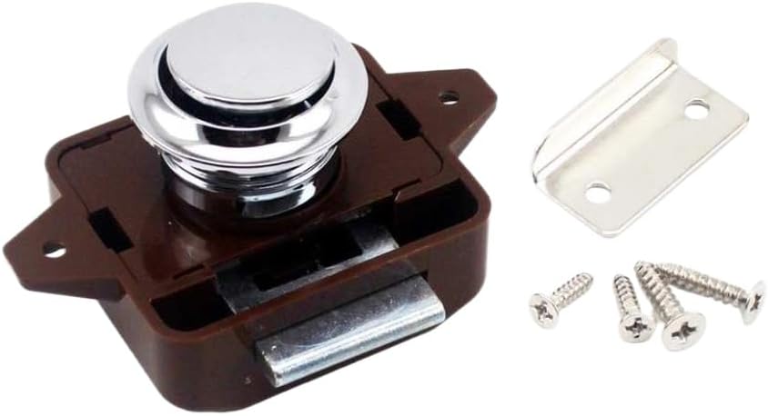 Cabinet Door Catch Lock Nut Kit with Screws Compatible with RV Camper Van Home Yacht