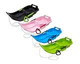 KHW Minibob | Farblich Sortiert | schneller Kinderschlitten aus Kunststoff | robust & frostbeständig | leicht & wendig | mit Brems- & Lenkfunktion | Made in Germany | TÜV-geprüft | 80×40×20 cm