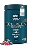 Kinetica Sports Collagen Powder - Berry Flavour | 900g | 5g FORTIGEL® Collagen, Vitamin C & D, 100mg Hyaluronic Acid & 500mg Glucosamine | Supports Normal Collagen Formation for Bone & Muscle Function