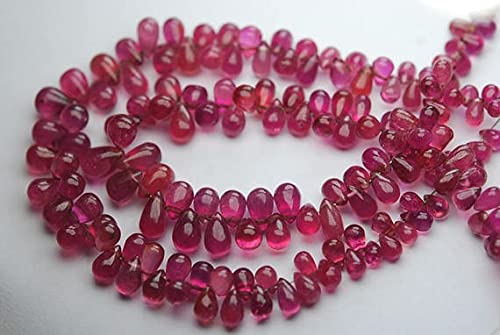 Saphir rose en larmes de 5-9mm pour remplacer les perles ternes de vos bijoux