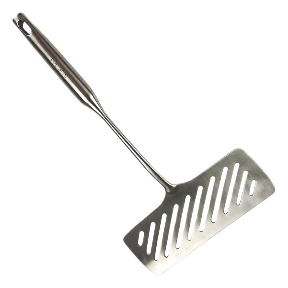 OFFSCH Pinza Da Cucina in Acciaio Inossidabile Per Girare Bistecche E Pesce Spatola Utensile Pratica Per Grigliate E Frittura