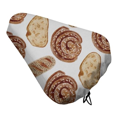 Treer Fahrradsattel Abdeckung Wasserdicht, Brotdruck Fahrrad Satteldecke Wasserdicht Regenschutz Sattelabdeckung Sattelbezug Leicht zu Tragen und Passend Sattelüberzug (Kaffee,1 Stück)