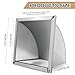 ZXTDBMBB 304 Stainless Steel Outdoor Wall Vent Cover, Exterior Dryer Vent Outlet Grille Louvered Duct Ventilation with Mesh Screen and Tool for Storage Room, Kitchen and Bathroom，14