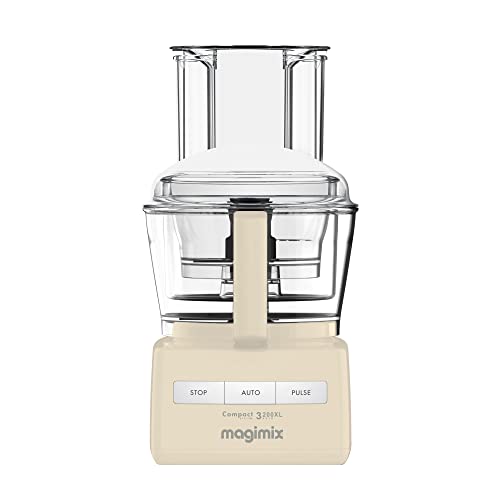 Magimix 3200XL Food Processor | 2.6L BPA-Free Bowl | Quiet & Powerful Motor| Multifunctional 6 in 1 Solution | Cream | 18375
