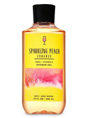 Bath and Body Works Sparkling Peach Sangria Shower Gel Wash 10 Ounce Full Size