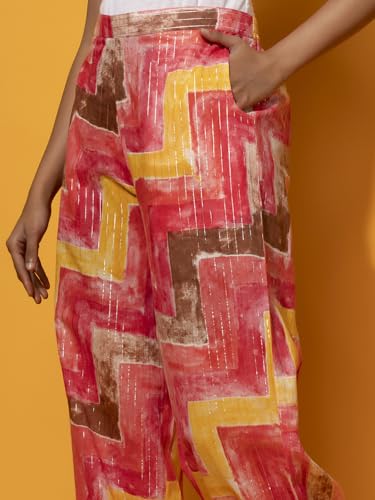 Image of Libas Womens Printed Cotton Co ord Set for Women Casual wear | Office wear