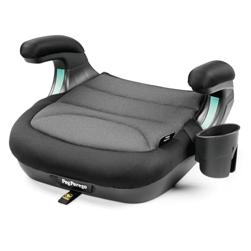 Peg Perego Viaggio Shuttle Seggiolino Auto, Rialzo Auto con ISOFIX per Bambini da 125 a 150 cm (6-12 anni), 22-36 kg, Crystal Black
