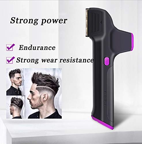 LJLF Maquinilla Cortapelos Eléctrica para Hombre Cortacésped Profesional Cortapelos Hombre Profesional Recargable Inalámbrico con T-Cuchilla Carga USB