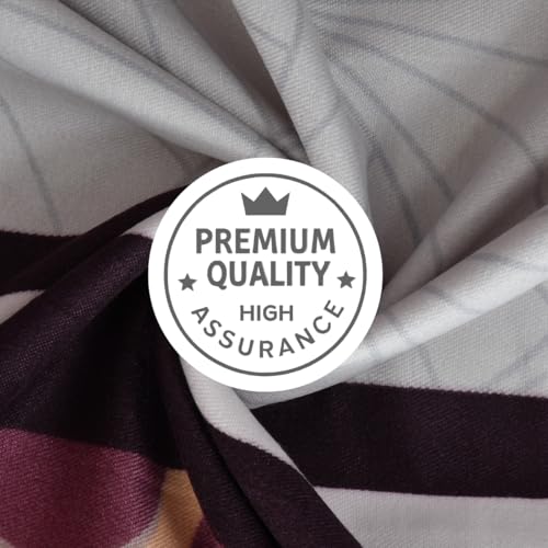 Image of MAFATLAL Plush 140 GSM Double Bed Sheet | Soft Bedding Microfiber | Queen 90x100 | Comfortable & Fade Resistant | Maroon & White
