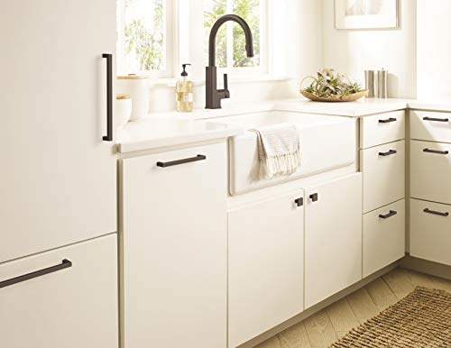 Image of Amerock | Cabinet Pull | Oil Rubbed Bronze | 8-13 /16 inch (224 mm) Center-to-Center | Monument | 1 Pack | Drawer Pull | Cabinet Handle | Cabinet Hardware