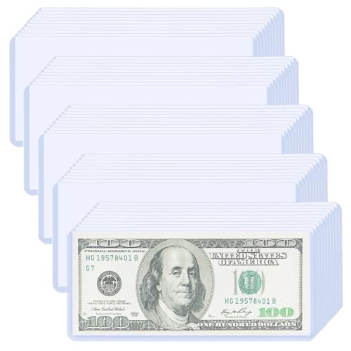 Protectores duros para billetes 50 unidades 6.8x2.9 pulg miniatura 1
