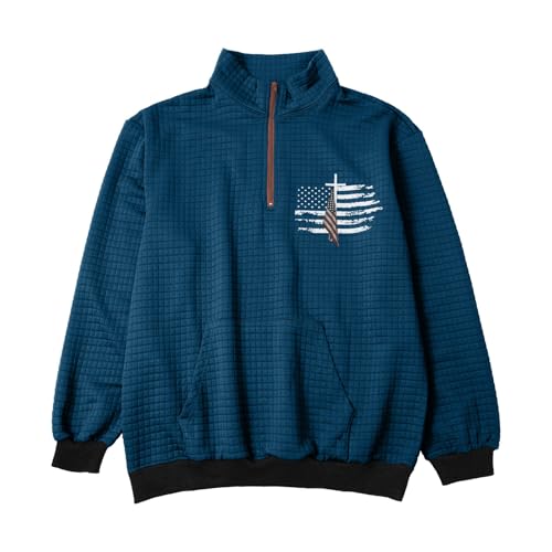 Mens Pullover Quarter Zip Mock Neck Pullover Sweat Shirts Casual Workout Daily Sweaters Plain Sweatshirt4