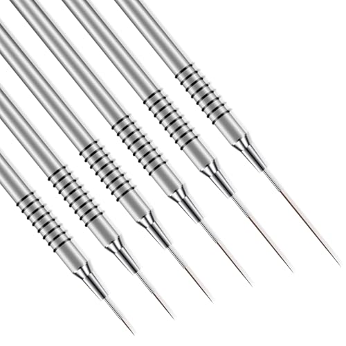 Metallic Nail Art Brushes 6 Pcs Non Slip Liner Brushes Set UV Gel...