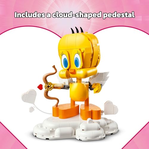 LEGO Looney Tunes Sweetheart Tweety Bird Building Toy for Adults & Kids - Tweety Figure W/Display Pedestal & Accessories for Girls & Boys, Ages 12+ - Gift for Looney Tunes Fans - 40824 - image 5