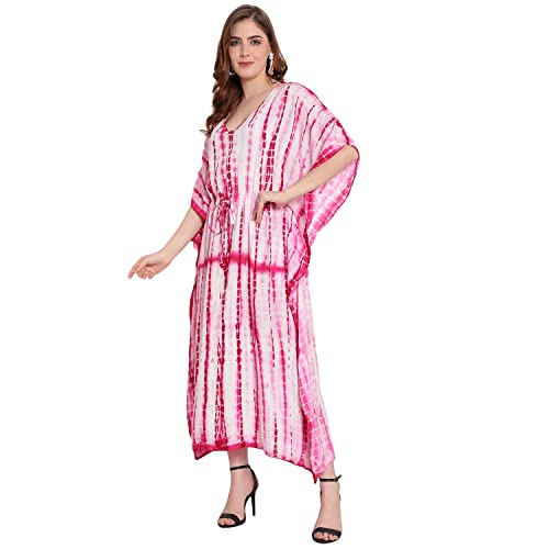 Image of Shopintune Women Tie Dyed Long Kaftan Dress