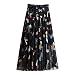 Kurzer Rock Sommerrock A-Linie Lässiger Rock Chiffon Swing Bell Rock Minirock Sommerrock A-Linie Blumenmuster Faltenrock Lässige Damen eleganter Neckholder