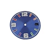 1 Stück NH35-Uhrengesichter, buntes Zifferblatt mit Diamantskala, 28,5 mm, for NH35-Uhrwerk, Zubehör zur Änderung der Uhr