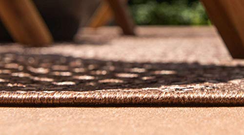 Tapete decorativo rectangular 100x155 cm Brown/Black miniatura 4
