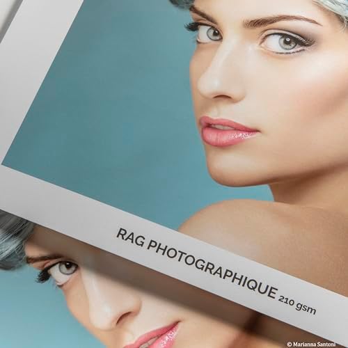 CANSON Infinity Rag Photographique Duo Ultra Smooth 220gsm A4 Paper, Digital Fine Art Reproduction, 10 Pure White Sheets, Ideal for Professional Photographers