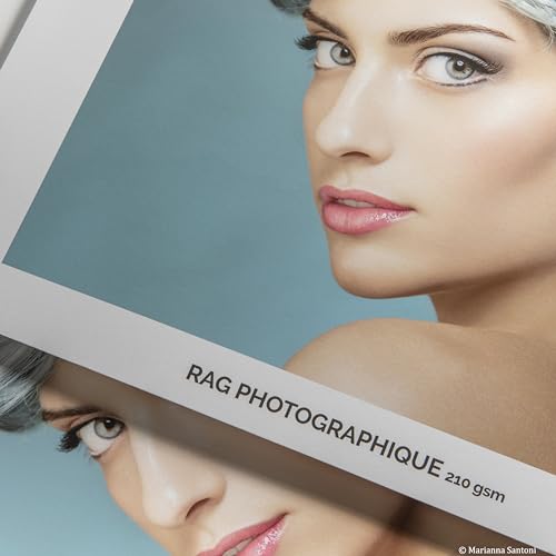 CANSON Infinity Rag Photographique Duo Ultra Smooth 220gsm A4 Paper, Digital Fine Art Reproduction, 10 Pure White Sheets, Ideal for Professional Photographers