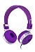 RockPapa Over Ear Love Hearts Headphones for Kids Boys Girls Childs Teens Adults, Adjustable Stereo Headphone for Surface iPod iPhone 6 iPad mini iPad Air Macbook Tablets PC MP3 Purple