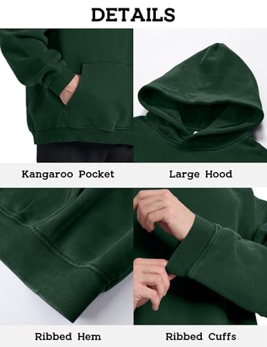 Image of Hatant Oversized Hoodie Sweatshirts for Men Couples Heavyweight Hoodies Pullover Vintage Mens Acid Wash Sweaters Clothes 2026