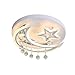Produktbild Deckenleuchte Wohnzimmerlampen Mond Sternform Deckenleuchte Kreative LED Unterputz Deckenleuchte Acryl Kristall Dimmbare Deckenleuchter Leuchte for Wohnzimmer Schlafzimmer Kinderzimmer(Warm light)