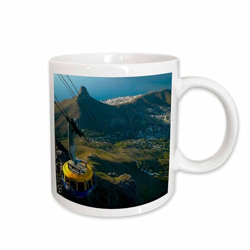 3dRose Table Mountain Cable Car, Cape Town, Western Cape, South Africa. 11oz Mug